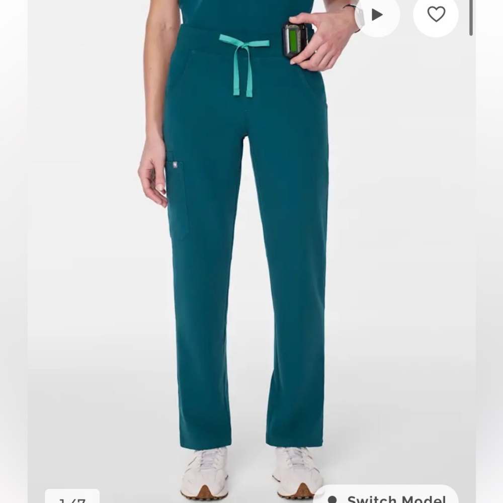 Figs scrub pants- Caribbean blue